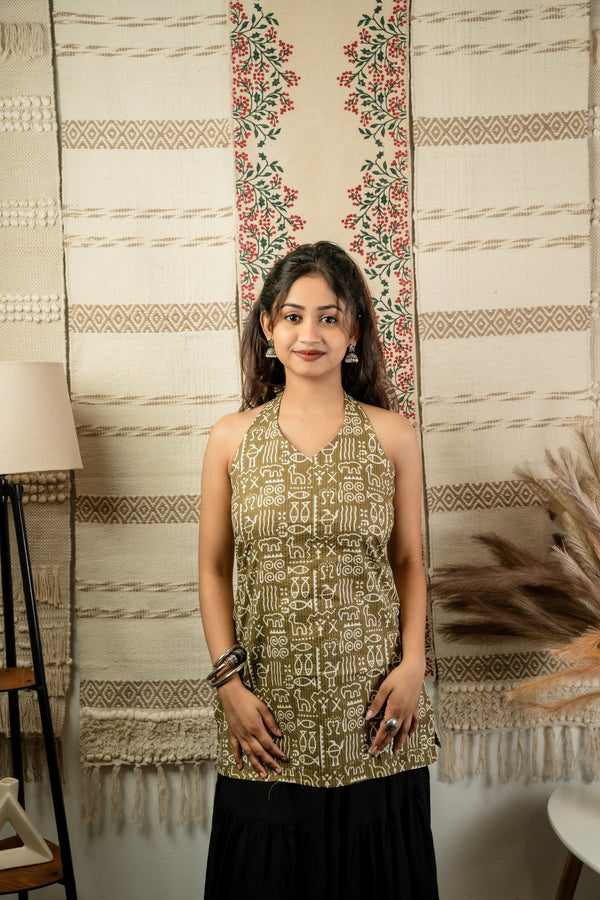 Muralika Halter Corset Top