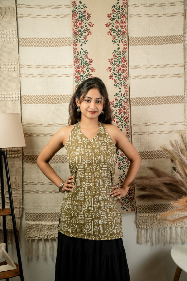 Muralika Halter Corset Top